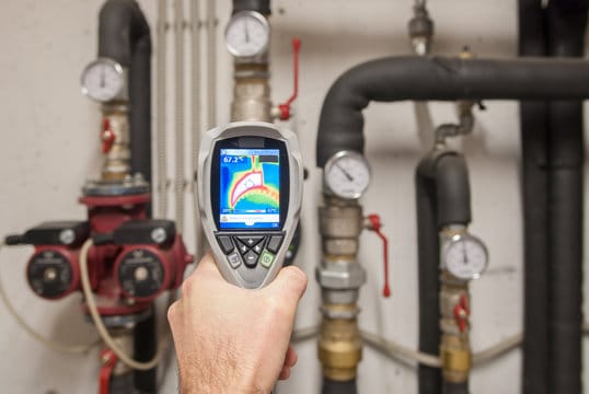 Leak detection service using thermal camera by Mableton Plumbing Pros in Mableton, Georgia