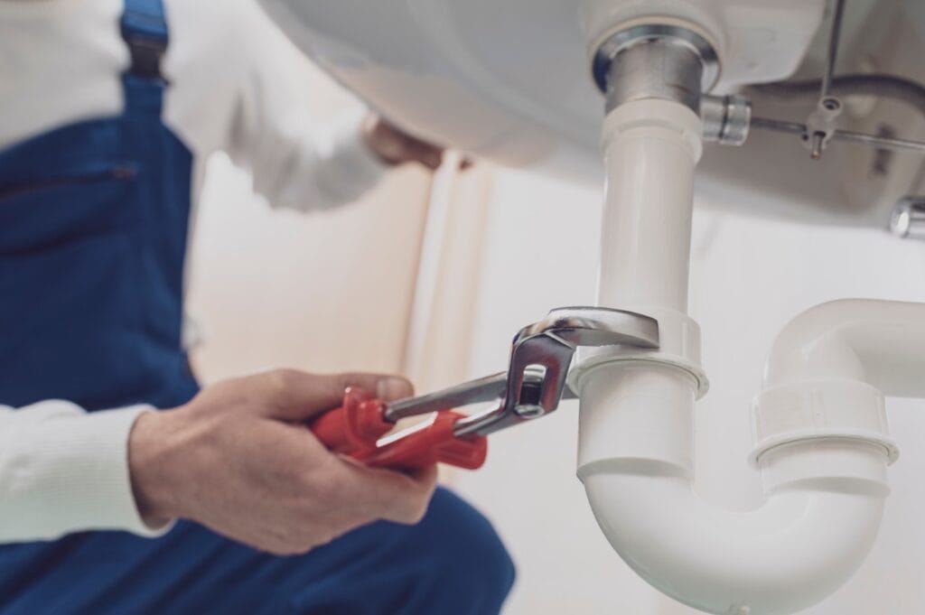 Under sink drain pipe repair service in Mableton, Georgia