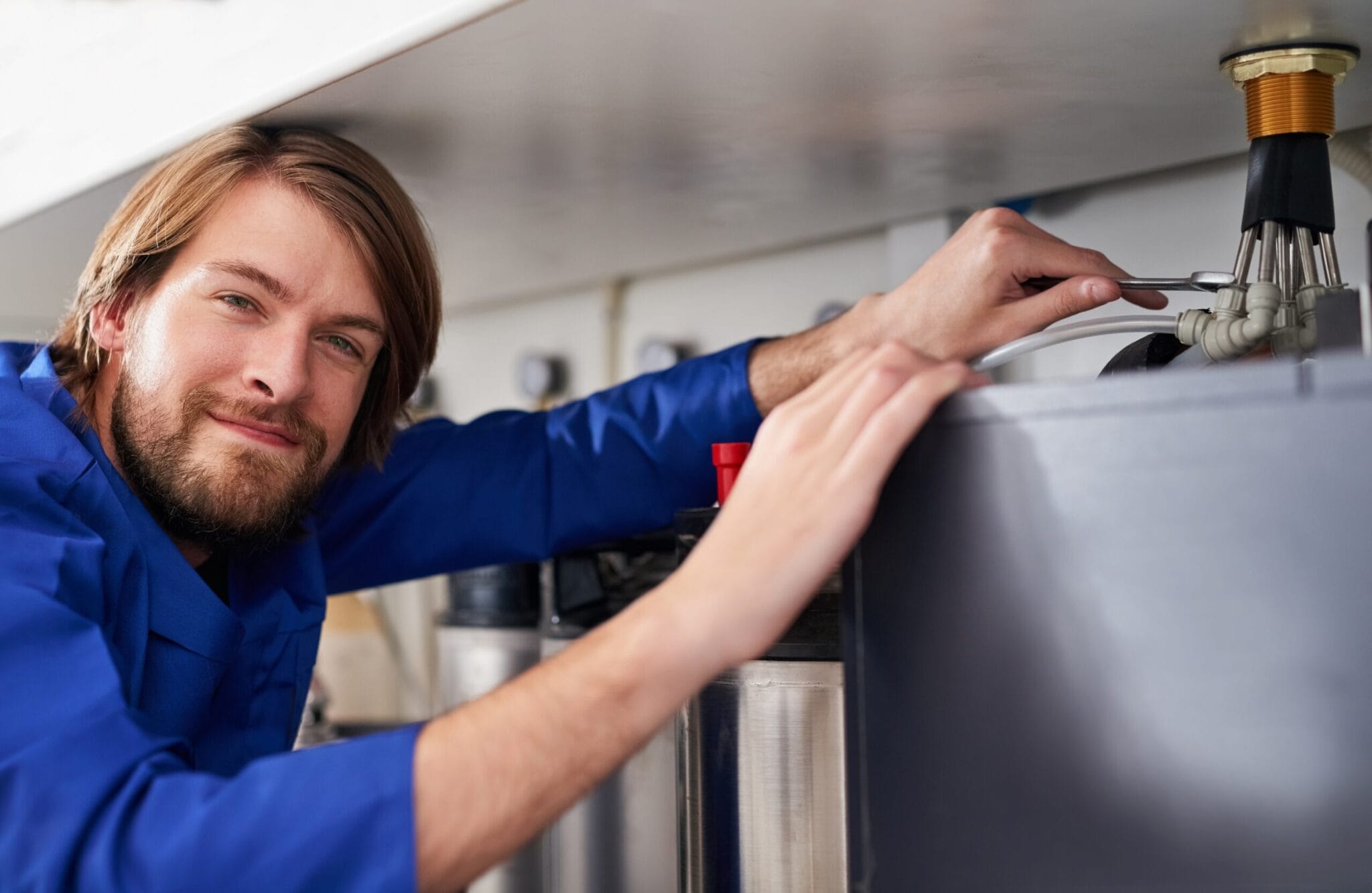 Appliance water line repair by plumber in Mableton, Georgia