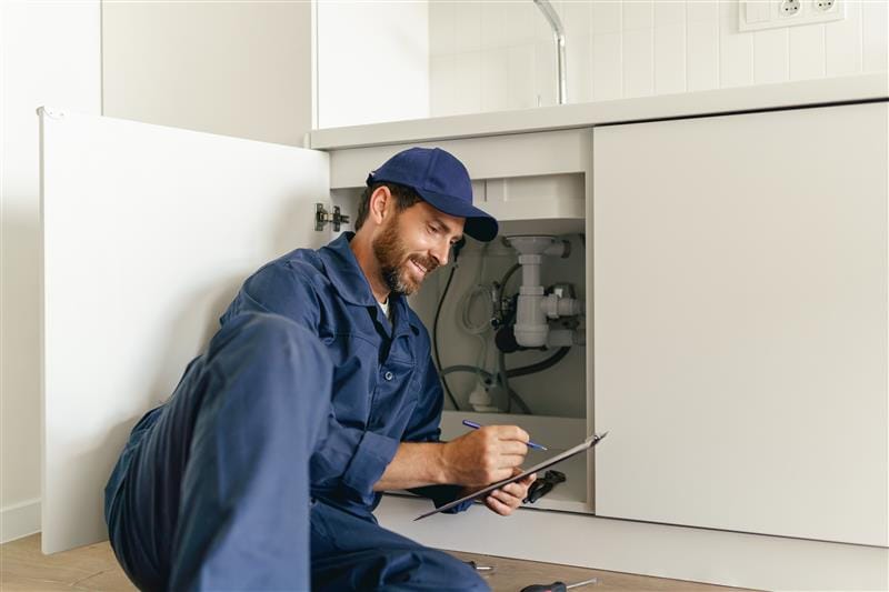 Local Mableton, Georgia plumber inspecting residential plumbing system